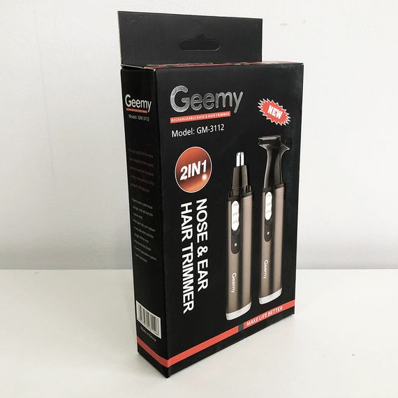 Триммер GEMEI GM-3112 2в1, электробритва с насадками для бороды, тример для бороды, XI-109 триммер беспроводной | Зображення 4