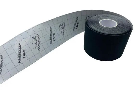 Кінезіологічний тейп PowerPlay 4315 Чорний 5 cм x 5 м (PP_4315_Black) | Зображення 3