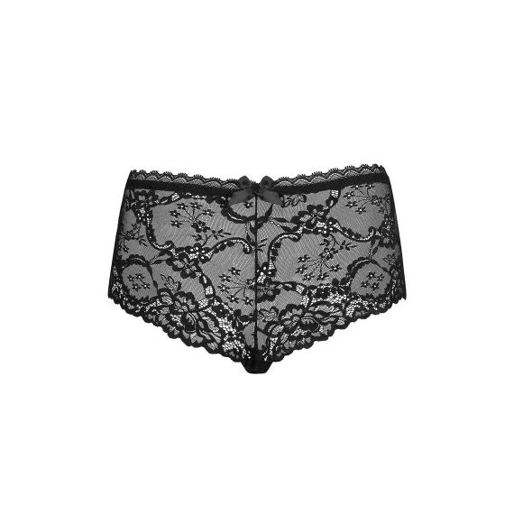 Трусики-шортики кружевные Obsessive RAQUELIA, черный, S/M Sex Aura | Зображення 4