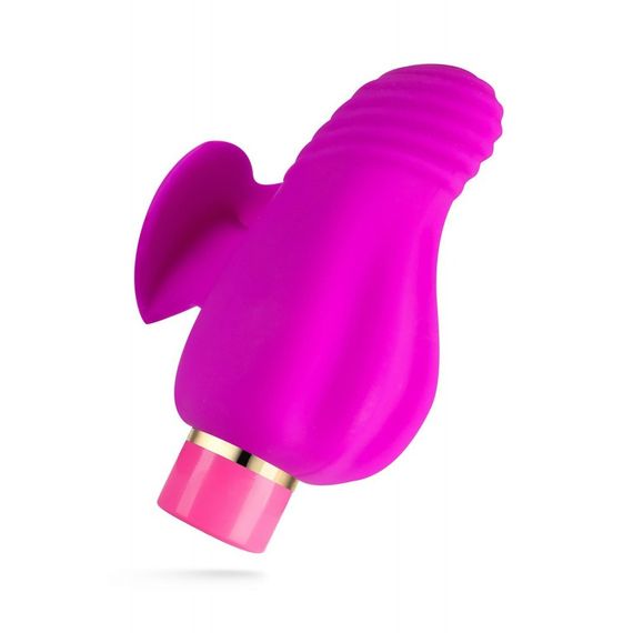 Вибратор на палец с рельефом Aria Blush, силиконовый, розовый sexstyle | Зображення 1