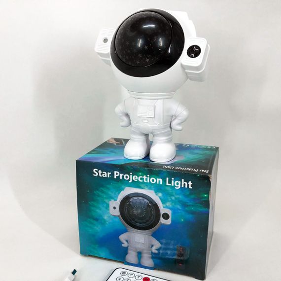Нічник астронавт з проекцією, Дитячий лазерний нічник проектор зоряного неба космонавт BR-95 | Зображення 4