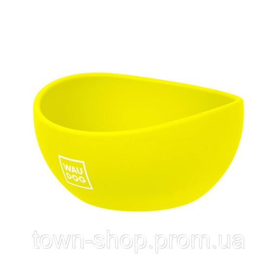 Миска WAUDOG Silicone, 250 мл желтый | Зображення 2