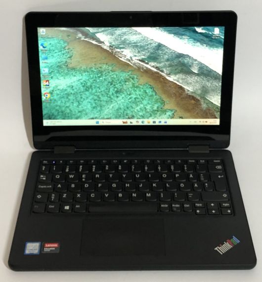 Нетбук-трансформер Lenovo ThinkPad Yoga 11e G6 / 11.6" (1366x768) IPS Touch / Intel Core M3-8100Y (2 (4) ядра по 1.1 - 3.4 GHz) / 8 GB DDR3 / 256 GB SSD / Intel UHD Graphics 615 / WebCam / Win 11 Pro б/у | Зображення 1