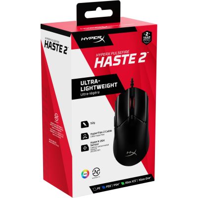 Миша HyperX Pulsefire Haste 2 USB, Black (6N0A7AA) | Зображення 9
