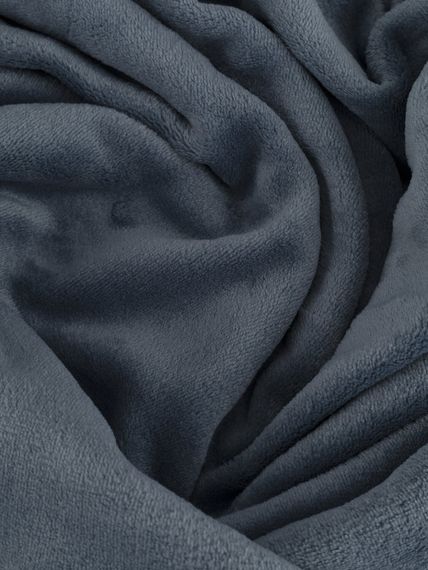 Плед гладкофарбований LeLIT PL-0005 150х200 см Сіро-синій shop (2000000340357) | Зображення 1