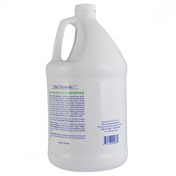 Кондиціонер Chris Christensen Spectrum Ten для собак та котів для тонкої та шовковистої шерсті 3,8 л | Зображення 1