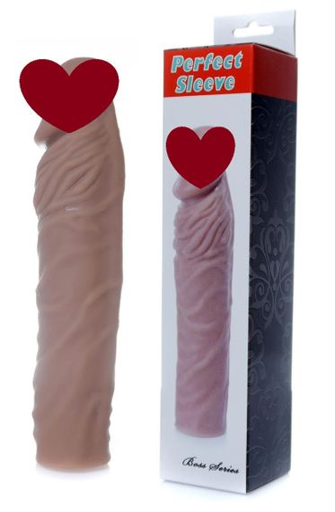Насадка презерватив подовжує Boss Series - Perfect Sleeve Mulatto (extends 4 cm), BS6700097 sexstyle