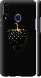 Чохол на Samsung Galaxy A20s A207F Чорна полуниця "3585m-1775-24368"