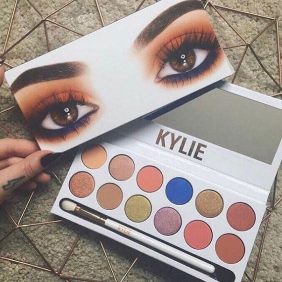 Палітра тіней для повік Тіні Kylie 12 кольорів + пензлик (192)