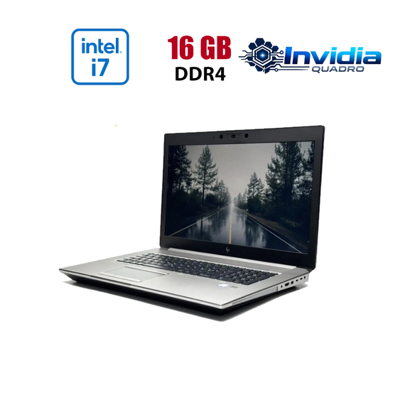Мобильная рабочая станция HP Zbook 17 G5 / 17.3" (1920x1080) IPS / Intel Core i7-8750H (6 (12) ядра по 2.2 - 4.1 GHz) / 16 GB DDR4 / 256 GB SSD / nVidia Quadro P2000, 4 GB GDDR5, 128-bit / WebCam / HDMI / miniDP б/у