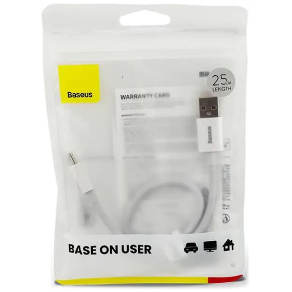 Дата кабель Baseus Superior Series Fast Charging USB to Type-C 100W (0.25m) (P10320102) Moon White | Зображення 3