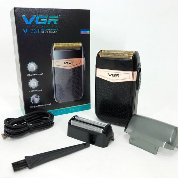 Електробритва VGR V-331, шейвер бритва тример для стрижки вусів та бороди професійна чоловіча бритва | Зображення 1