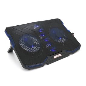 Підставка під ноутбук IceCoorel A2, 10-15.6", 2*140мм + 3*70мм 1400±10% RPM, корпус пластик, 2xUSB 2.0, 410x290x26mm, Blue, Box,
