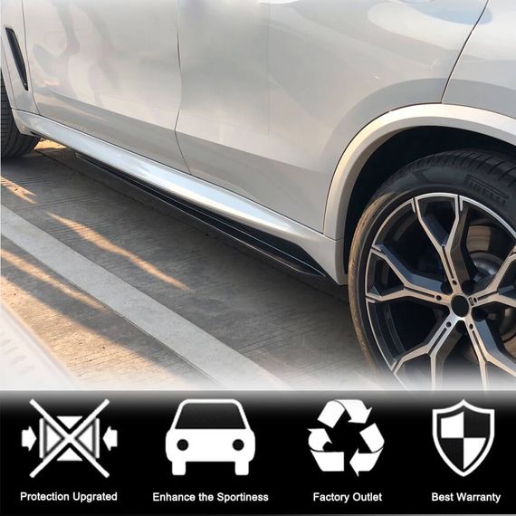 Накладки на пороги Карбон V1 (Натуральний карбон) для BMW X5 G05 2019- рр | Зображення 2