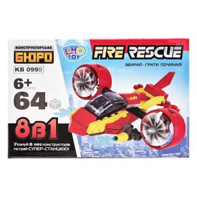 Детский конструктор Пожарная служба спасения Fire Rescue KB 099B 64 детали