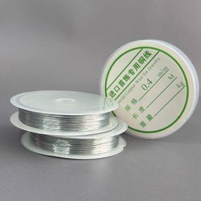 Дріт 0,4 мм, намотування 10 м, колір - срібло