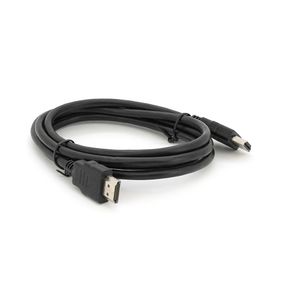 Кабель Merlion HDMI-HDMI HIGH SPEED 1.5m, v1.4, OD-5.0mm, круглый Black, коннектор Black, (Пакет) Q500