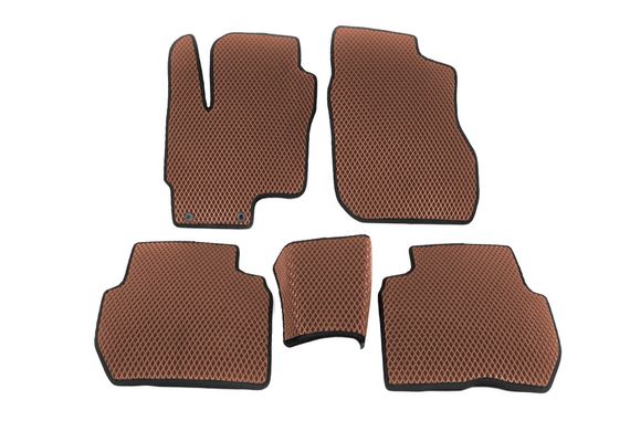 Коврики EVA P-HEV (Коричневые) для Mitsubishi Outlander 2012-2021 гг