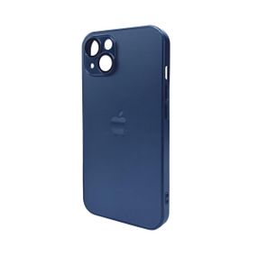 Чохол для смартфона AG Glass Matt Frame Color Logo for Apple iPhone 12 Navy Blue