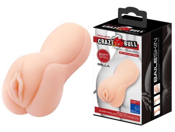 Мастурбатор-вагина Crazy Bull - Bella Realistic Masturbator, BM-009187 Sex Aura | Зображення 1