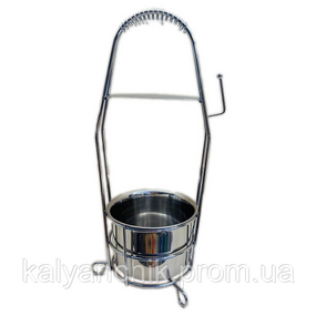 Корзина для угля Garden серебрянная