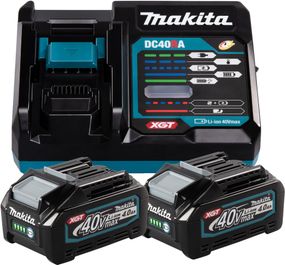 Набор аккумуляторов BL4040 (2 шт) и зарядное устройство для продукции Makita XGT (191L77-9)