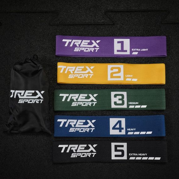 Набор резинок для фитнеса Trex Sport TX-033PRA 2,5-25кг set A | Зображення 1