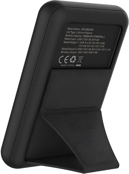 УМБ Energizer Magnetic Wireless 10000mAh 22.5W PD USB-A, USB-C In/Out, Black