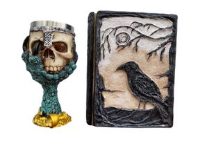 Подарунковий набір Келих 3D Лапа Дракона та Блокнот 3D «Тінь Ворона»
