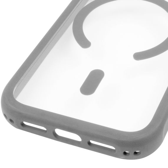 Чохол TPU+PC GETMAN Moon Clear with Magnetic Fit для Apple iPhone 17 Pro Max (6.9") Grey | Зображення 4