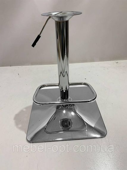 Крісло барне Gor Bar 4CH-BASE білий шкірозамінник, на квадратній хромованій опорі з регулюванням висоти сидіння | Зображення 5