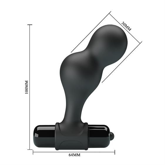 Анальна пробка - Mr.Play Silicone Vibrating Anal Plug | Зображення 3