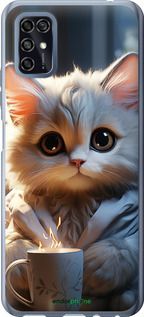 Чохол на ZTE Blade V2020 Smart Білий кіт "5646u-2458-2448"