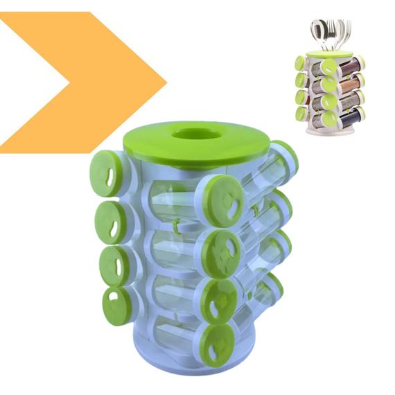 Органайзер для спецій XPRO SPICE RACK 1036 прозорий з білим (43728-_366)