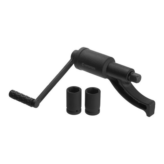 Ключ балонний роторний для вантажівок 1:68, 5200 Нм, головки 32, 33 мм, пластиковий кейс INTERTOOL XT-0002 | Зображення 3