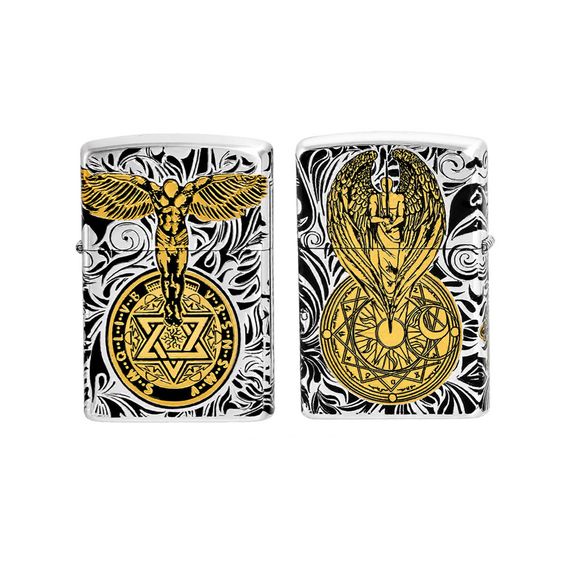 Металлическая Бензиновая Зажигалка Zorro Saint Benedict Seal | Зображення 4