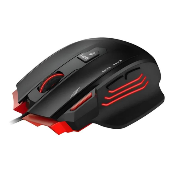 Ігрова дротова комп’ютерна миша JEDEL GM1070 Black з RGB підсвічуванням, | Зображення 4