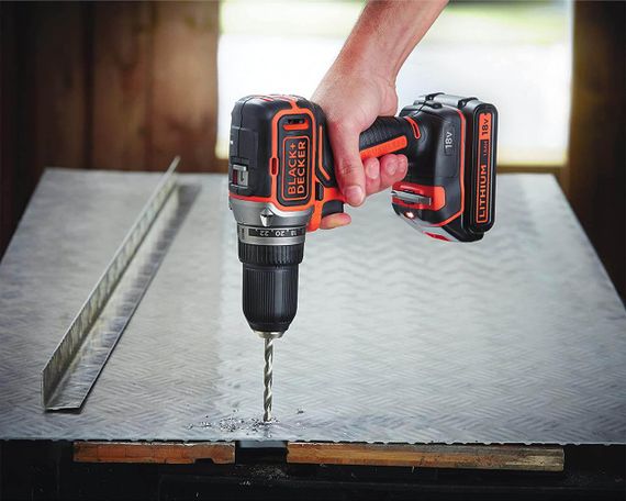 Дрель-шуруповерт аккумуляторная бесщёточная BLACK+DECKER BL186KB | Зображення 6