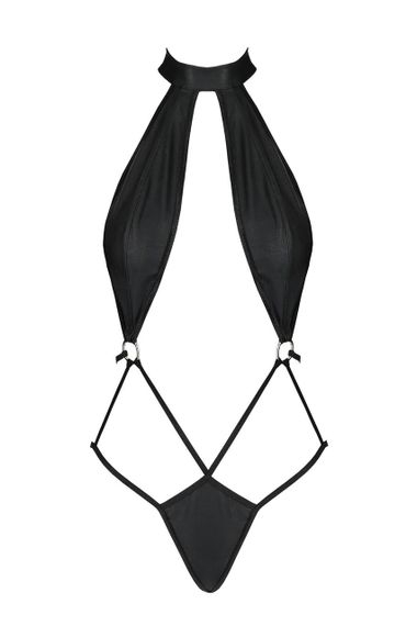 Боді-халтер з екошкіри Passion JANNIES BODY XXL/XXXL black sexstyle | Зображення 2