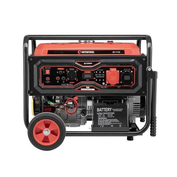 Генератор бензиновий 7/7,5 кВт, електро+ручний старт, STORM INTERTOOL DT-1176 | Зображення 4