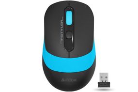 Миша бездротова A4Tech Fstyler FG10 (Blue),  USB, колір чорний+блакитний
