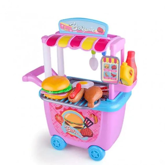 Дитячий ігровий набір HAPPY CHEF (закусочна з візком) | Зображення 1