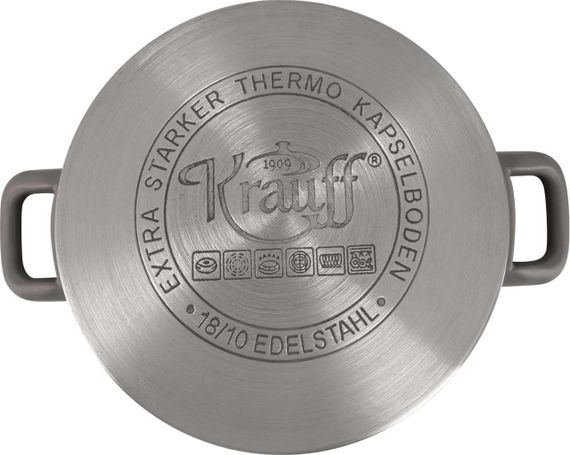 Каструля Krauff Elite 26-238-058, 4.7 л, 22 см, з нержавіючої сталі з кришкою, для всіх типів плит | Зображення 3
