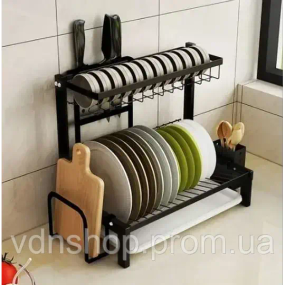 Органайзер-полиця для посуду 2 яруси настільна сушарка MJ-4014