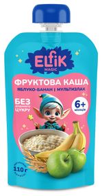 Фруктова каша яблуко-банан Elfik Magic 110 г х 18 шт