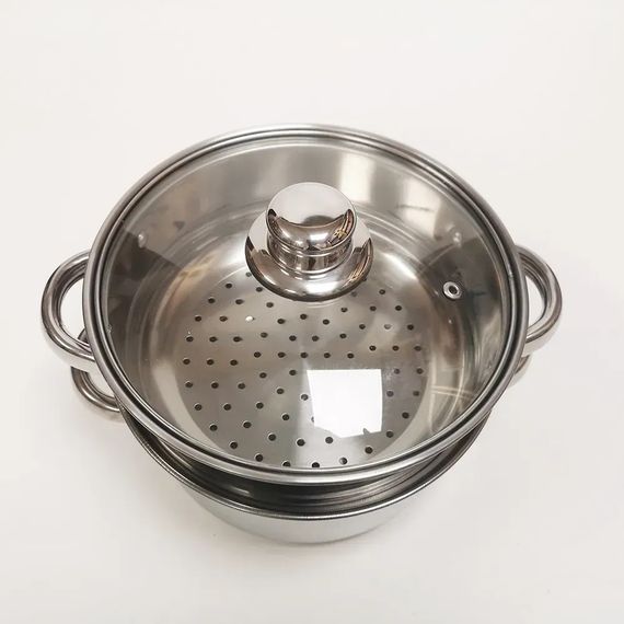 Пароварка-мантоварка Bohmann BH-3215 2.5 л 18 см срібляста | Зображення 5