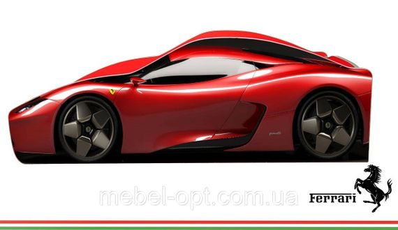 Ліжко машинка серія Бренд Ferrari 777 червона для дітей і підлітків | Зображення 1
