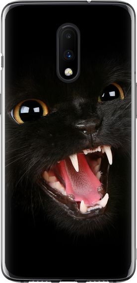 Чехол на OnePlus 7 Чёрная кошка "932u-1740-17620"