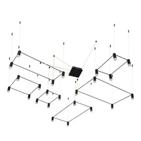 Люстра лофт подвесная LED 120W WW BK (BL-838S/6)