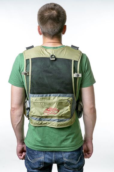 Жилет Tramp Angler рибальський розвантажувальний олива, Зелений S/M | Зображення 2